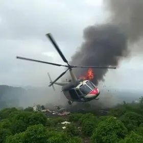 helicóptero cai em Campina Grande