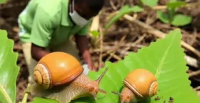 caramujo africano