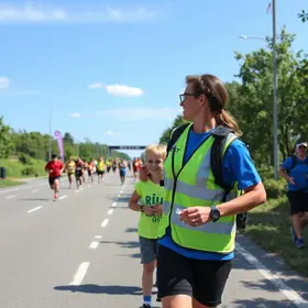 segurança viária na Corrida em Família