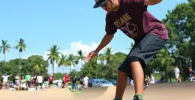 competição de skateboard