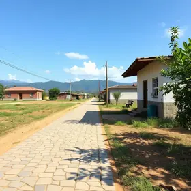 pavimentação de ruas em comunidades rurais